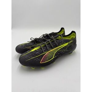 Puma Ultra 5 Ultimate FG Soccer Cleats Mens Sz 10.5 Grey Neon Yellow 108159 New